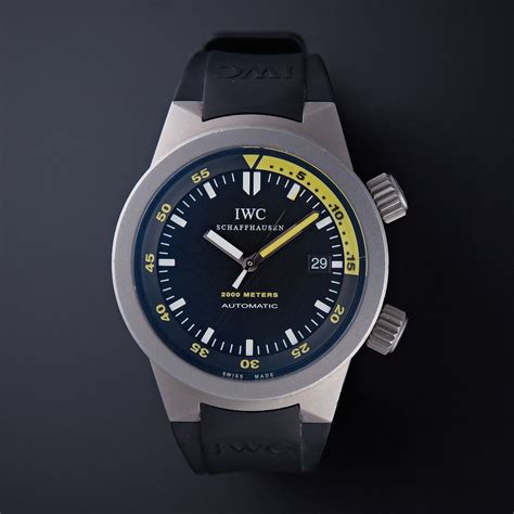 iwc aquatimer sfondo blu|used IWC aquatimer watches.